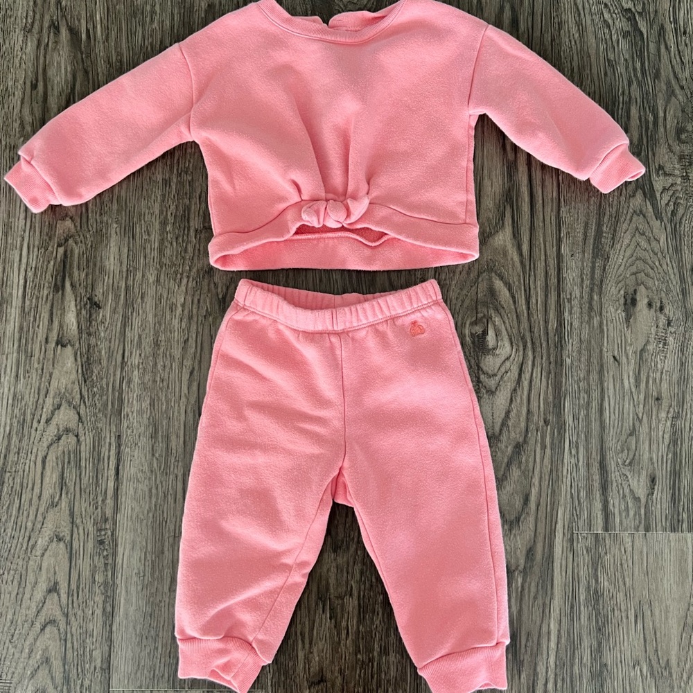 Pink matching sweat set